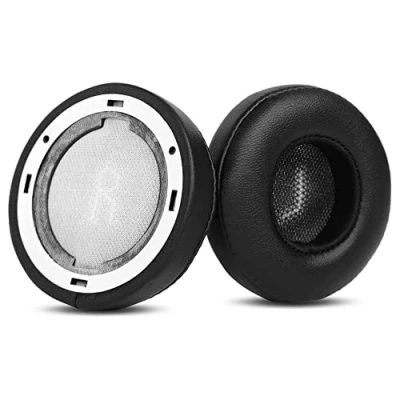 Image de Coussinets de rechange professionnels compatibles avec les écouteurs sans fil JBL E45BT E35 E45 cuir protéiné plus doux et mousse à mémoire forme