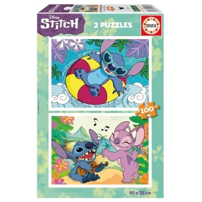 Image de Educa Disney Ensemble de 2 Puzzles pour Enfants avec 100 pièces. Mesure: 40 x 28 cm. Recommandé 6 Ans (19998)