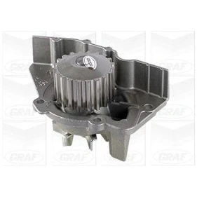 Image de GRAF PA641 Pompe à eau 20 avec joint d&#039;étanchéite mécanique Tôle d&#039;acier 59,31 pour transmission par courroie de distribution PEUGEOT: 306 3/5 portes