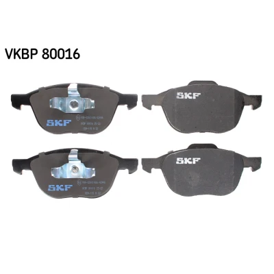 Image de SKF VKBP 80016 Jeu de plaquettes frein non préparé pour indicateur d&#039;usure FORD: FOCUS 3, C Max, Ecosport Mk2, MAZDA: 3 5 portes