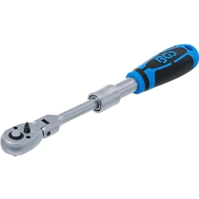 Image de BGS 25125 Cliquet réversible extensible, inclinable 6,3 mm (1/4&quot;) 210 250
