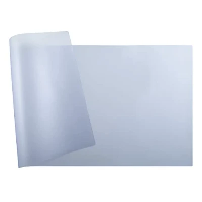 Image de Exacompta Réf. 29640E 1 Sous mains souple Crystal en PVC une surface lisse et grainée protège bureau, tapis de souris format 43 x 90 cm couleur incolore livré roulé