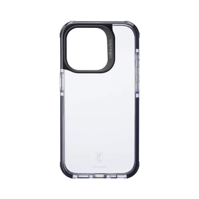 Image de cellularline Tetra Force Strong Guard iPhone 15 Pro Étui Flexible Ultra Protecteur, Anti Choc avec Technologie antibactérienne intégrée Transparent