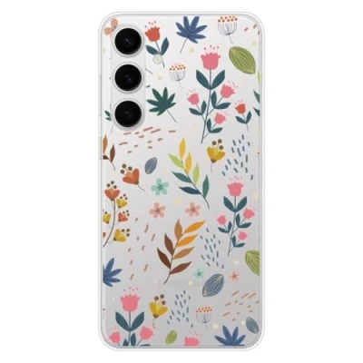Image de Coque en Silicone imprimée Compatible Samsung Galaxy S24 FE Fleurs colorées