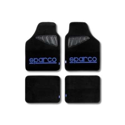 Image de SPARCO SPC1901 Ensemble de tapis sol Polyester, PVC, Latex avant et arrière Bleu, noir