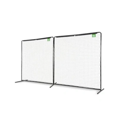 Image de EXIT TOYS Filet de Protection Sportif Backstop 2 Grands Filets Retient Les Balles sur Le Terrain Jeu Multifonctionnel pour Volleyball, Badminton, Tennis et Plus 300x600cm Noir