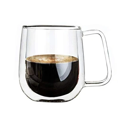 Image de Luckystar4you Verres à Double Paroi Espresso 200ML Tasses Thermos en Verre Isotherme Résistant au Chaud et Froid avec Effet Flottant, La Chaleur Borosilicate