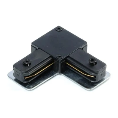 Image de Qub Raccord L pour rail 1 phase noir