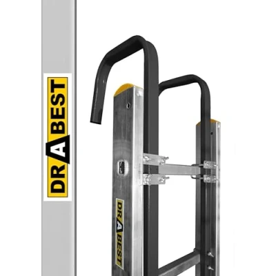 Image de DRABEST Support pour Échelle de Crête Robuste en Acier Travaux Réparation et d&#039;Entretien Durable Peint par Poudre 0.35 x 0.78 0.09 m