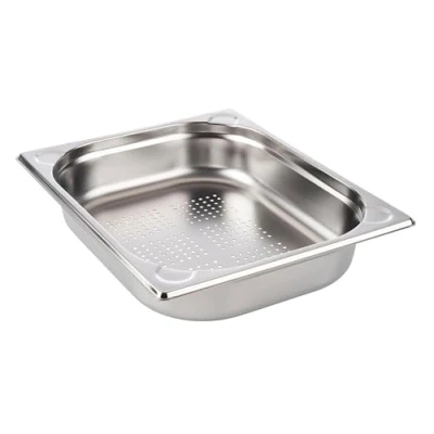 Image de APS 81901 GN 1/2 récipient perforé, gastronorme en acier inoxydable, dimensions 265 x 325 mm/hauteur 65 mm