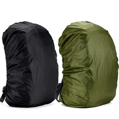 Image de Yogopro Housse de Sac à Dos Imperméable Protection Couverture Anti Pluie Poussière pour L&#039;extérieur Voyage Escalade, 55L 65L (Noir et Vert)