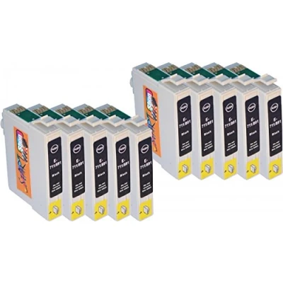 Image de START 10 Cartouches d&#039;encre Compatible avec Epson T0711 BK