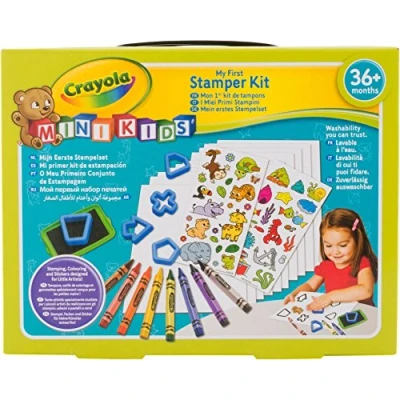 Image de Crayola Mon 1er Kit de tampons ancien Loisir créatif Mini Kids à partir 2 ans Jeu dessin et coloriage