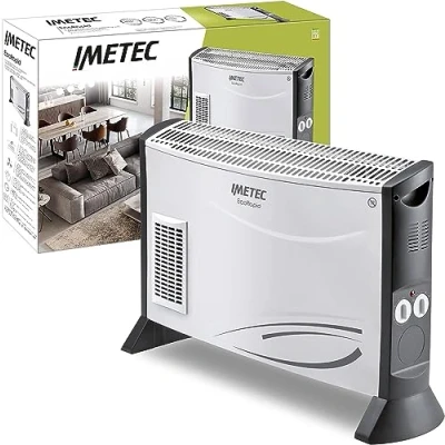 Image de Imetec Eco Rapid Radiateur électrique 2000 W, technologie à faible consommation d&#039;énergie, 4 modes de températures, thermostat d&#039;ambiance, silencieux