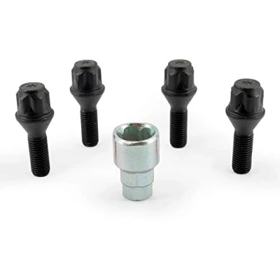 Image de H&amp;R B1252801KEY4 Boulon De Roue M12x1,5, M12 Embase conique F