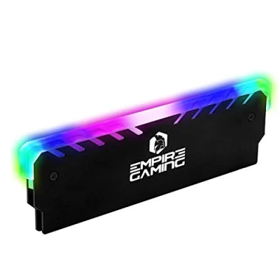 Image de EMPIRE GAMING Guardian M201 Dissipateur de Chaleur pour mémoire RAM Radiateur RGB Sync Adressable DDR DDR3 DDR4 Refroidisseur Aluminium PC Gamer Intel et AMD