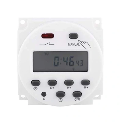 Image de Minuterie Numérique LCD Hebdomadaire Programmable pour Micro Ordinateur Programmé et par (220V)