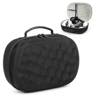 Image de Étui Rigide pour MetaQuest 3S/3, Sacoche de Voyage Portable Casque Jeu VR Quest 3S Compatible avec la Batterie Bobovr M3 Pro et Sangle tête, Protection l&#039;objectif