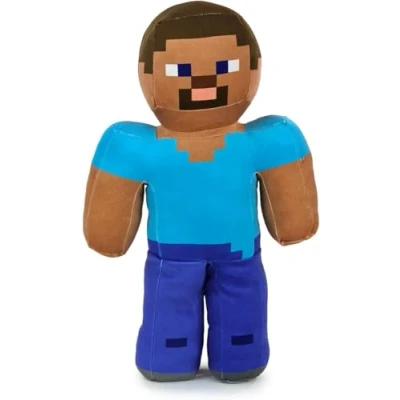 Image de Play by Peluche Personnages Jeu Vidéo Enderman Steve Alex Creeper Wolf Lame Ocelot Pork (STEVE)