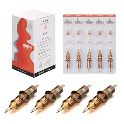 Image de Hawink Tattoo Cartridges Needles 50Pcs Mixed # 10 Bugpin Round Liner 3RL 5RL 7RL 9RL &amp; 12 Standard 1RL 11RL EN02 50KIT C