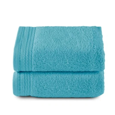 Image de Top Towel Premium Grandes Serviettes de Bain 2 essuie Mains 50 x 100 cm 100% Coton 600 grammes Aquamar