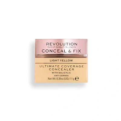 Image de Makeup Revolution, Conceal &amp; Fix, Ultimate Coverage, Anti Cernes, Light Yellow, 11g