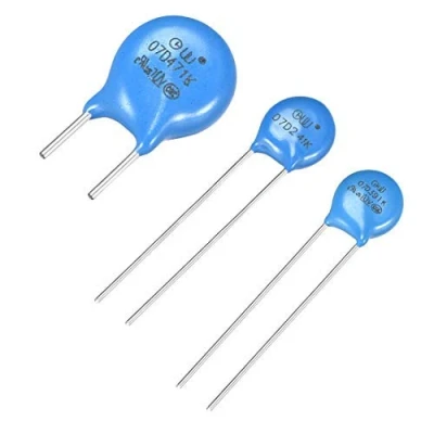Image de 20Pcs Résistances dépendantes de la tension AC 300V 7D471K L6 Varistors à disque fil radial