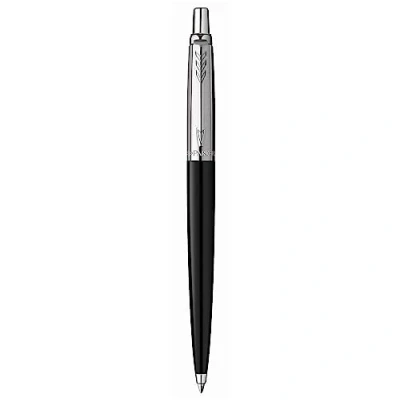 Image de Stylo bille PARKER Jotter Originals Noir Attributs Chromés Recharge bleue pointe moyenne
