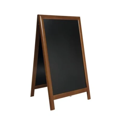 Image de Securit Tableau noir de trottoir finition laquée 68 x 120 cm Marron foncé