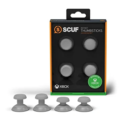 Image de SCUF Pack de 4 joysticks interchangeables Instinct Rechange Uniquement pour la Manette Xbox Series XS Pro Performance Gris Clair 504 601 01 012 NA
