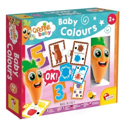 Image de Lisciani Carotina BABY Jeu Educatif Intéractif Couleurs Bébé avec Stylo Parlant Pour Enfants dès 2 Ans 10 Puzzles de Pièces Quiz Interactif Apprendre les et Nombres