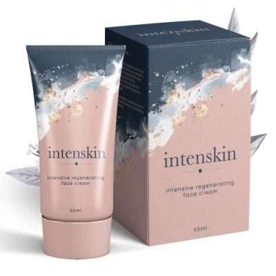 Image de INTENSKIN Crème pour le visage régénérante intensive Effet anti âge Collagène, vitamine E, C, Acide Hyaluronique. 50 ml.