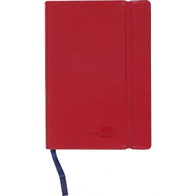 Image de Liderpapel LG09 Cahier imitation cuir A7 120 feuilles 70 g/m² Index rouge