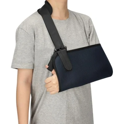 Image de supregear Écharpe de Bras, Sangle Soutien Ajustable pour Manguito Rotador, Blessures à l&#039;Épaule, Fractures, Attelle en Maille Poignet, Coude, Bras Gauche/Droit, Hommes/Femmes