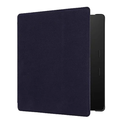 Image de kwmobile Étui Compatible avec Amazon Kindle Oasis 10. Generation Coque à Rabat magnétique Tablette eReader en Microfibre Bleu