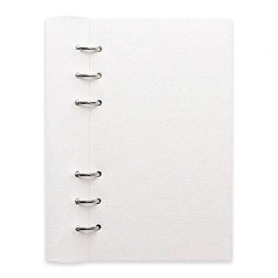 Image de Filofax B023634 Carnet de notes classique rechargeable Blanc 17 x 9,5 cm Ligné, pages unies et quadrillées, planificateur non daté, calendrier annuel, mensuel hebdomadaire