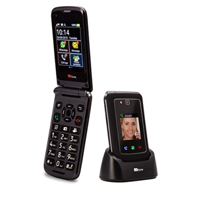 Image de TTfone Titan TT950 Whatsapp 3G écran Tactile Senior téléphone Mobile Flip Grand Bouton Facile et Simple à Utiliser (Seulement téléphone)