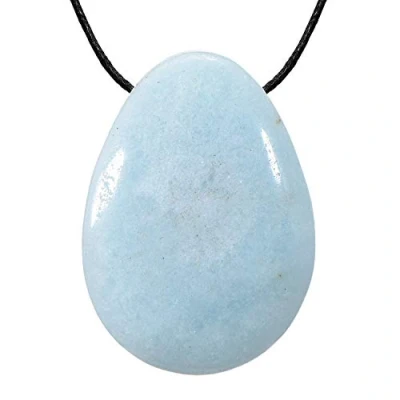 Image de Morella Femme Collier 80 cm avec goutte Pendentif Pierre Précieuse Amazonite dans Petit Sac
