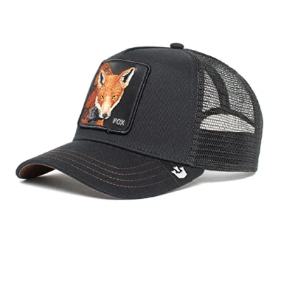 Image de Goorin Bros. The Farm Black Fox Casquette de camionneur/baseball unisexe, Taille unique, noir, unique