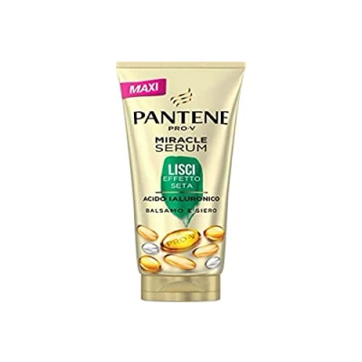 Image de Pantene Pro V Miracle Serum Lisci Effet soie, traitement intensif et Nourrissant, avec ou sans richeur, acide hyaluronique 220 ml