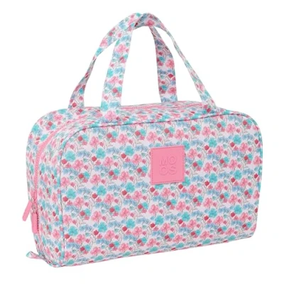 Image de Safta MOOS FLORES trousse rectangulaire avec poignée, de toilette pour enfant, adaptable au chariot, idéale les