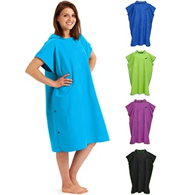 Image de Fit Flip Serviette à Changement légère et séchage Rapide Aussi comme Poncho en Microfibre, Surf Taille: M Couleur: Bleu Clair