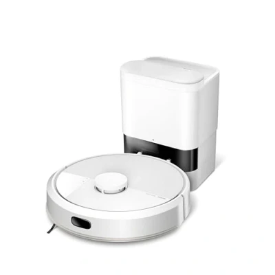Image de iRobot Roomba 105 Combo+AutoEmpty Dock Robot Aspirateur Laveur 2en1 Aspiration de 7KPa Navigation LiDAR Détection des Tapis Zones Nettoyage et d&#039;Évitement 4 Niveaux d&#039;Aspiration Blanc