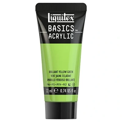 Image de Liquitex Acrylique Basics Tube 22 ml Vert Jaune Brillant ROW