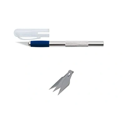 Image de Wedo 078621 Scalpel avec 3 lames de rechange Argent