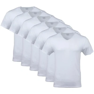 Image de Gildan V Ausschnitt T Shirts Multipack Style G1103 Tricot, Blanc (Lot de 6), Hommes