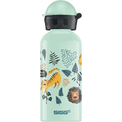 Image de SIGG Gourde Enfant en Aluminium Kbt Étanche &amp; Légère Sans Bpa Certifiée Neutre Co2 0,4L, 2 Jungle Tzz