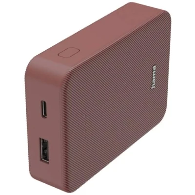 Image de Hama Color 10 Batterie Externe [Power Bank 000mAh] [Batterie Portable USB C Fast Charge], Compatible avec iPhones Samsung et Bien Plus Rouge