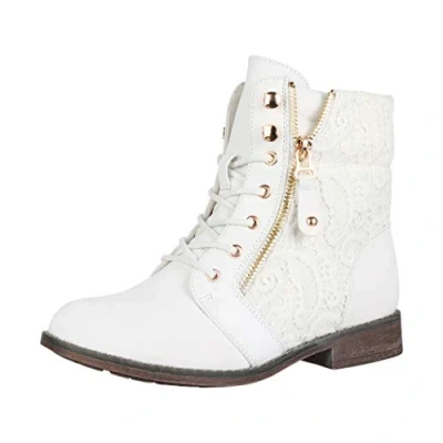 Image de Elara Bottines Femme Bottes de Travail Chunkyrayan B9812 KB Weiss 36