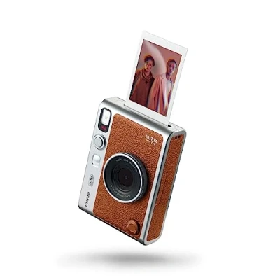 Image de instax Mini Evo Marron Appareil Photo et imprimante avec écran LCD de 2,7 Pouces, 10 Effets d&#039;objectif Film